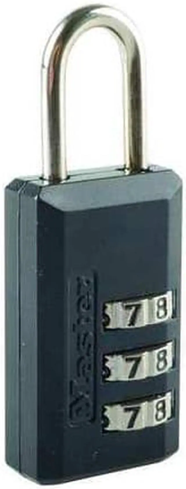 Alt view image 11 of 13 - Master Lock Luggage Padlock,1 1/2 in,Rectangle,Black  646D