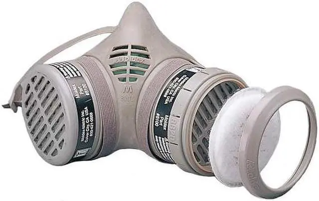 Alt view image 4 of 5 - MOLDEX 8111N Half Mask Respirator Kit, 4 Cartridges Included, 8000 Sereies,