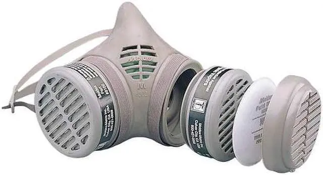 Alt view image 3 of 5 - MOLDEX 8111N Half Mask Respirator Kit, 4 Cartridges Included, 8000 Sereies,