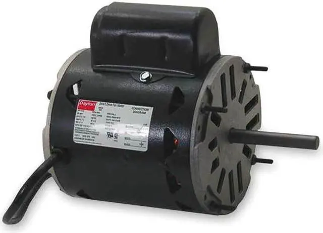 Alt view image 3 of 3 - DAYTON 4HZ64BG Motor,PSC,1/12 HP,850 RPM,115V,48Y,OAO