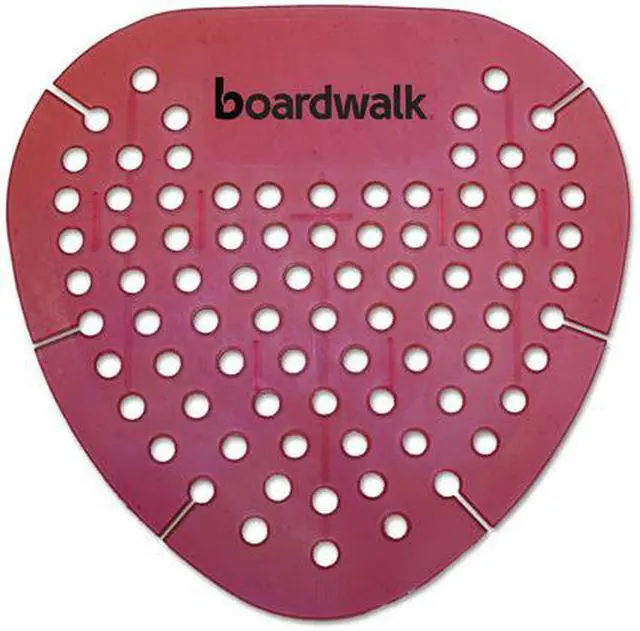 Alt view image 6 of 14 - Boardwalk Gem Urinal Screens, Spiced Apple Scent, Red, 12/Box GEMSAP