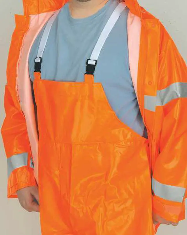 Alt view image 3 of 4 - Mcr Safety Rain Suit,Jacket/Bib,Class 1, Type O,M  2013RM