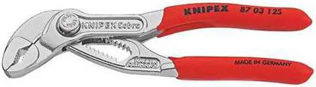 Alt view image 2 of 2 - Knipex 87-03-125 5" Cobra Pliers - Chrome w/ Plastic Grip