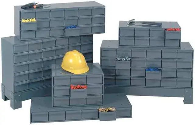 Alt view image 5 of 5 - DURHAM MFG 003-95 Prime Cold Rolled Steel, Drawer Bin Cabinet, 12 1/4 in D x 7