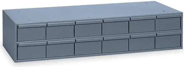 Alt view image 4 of 6 - DURHAM MFG 013-95 Drawer Bin Cabinet, 11-5/8 In. D, Gray