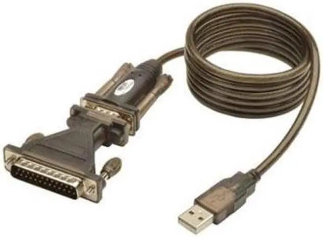 Alt view image 4 of 12 - Tripp Lite U209005DB25 Black USB TO RS232 Cable