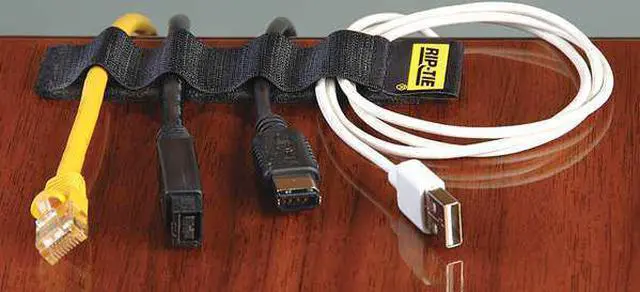 Alt view image 2 of 3 - RIP-TIE C-02-005-BK Cable Tie Strap, 2 in L, 1/2 in Max Bundle Dia., Black,