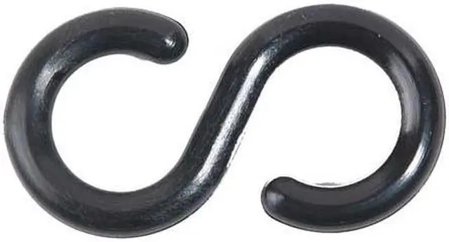 Alt view image 5 of 5 - MR. CHAIN 50303-10 2" S-Hook - Black, Acetal, 10 pk