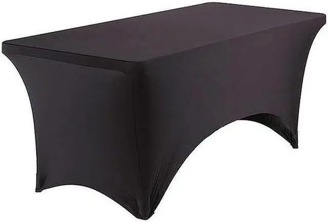 Alt view image 15 of 16 - iGear Fabric Table Cover Polyester/Spandex 30 x 72 Black 16521