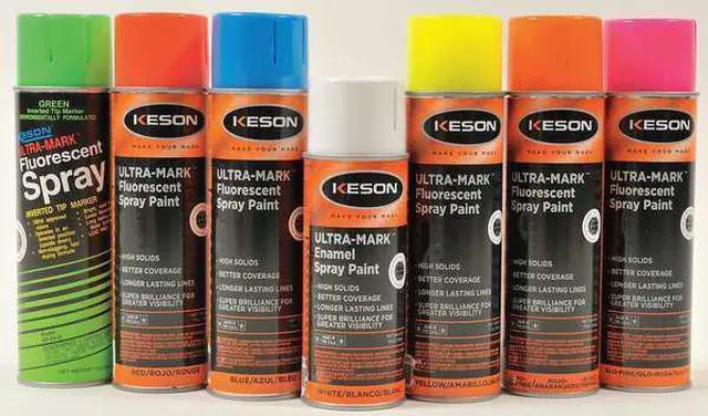 Alt view image 3 of 4 - KESON SP20G Inverted Marking Paint, 20 oz., Green, Water -Based