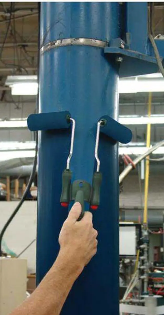 Alt view image 6 of 7 - WOOSTER R212 Mini Dual Paint Roller Frame, Cage, Polypropylene Handle, 4-1/2",