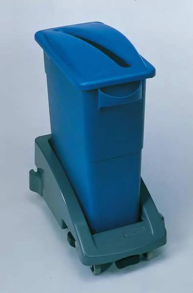 Alt view image 8 of 10 - RUBBERMAID FG268888LGRAY Trash Can Top,Dome,Snap-On Closure,Gray