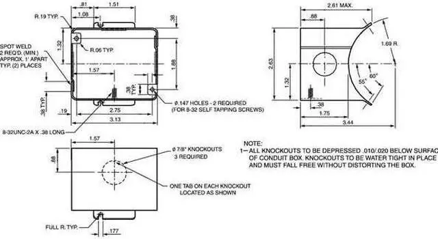 Alt view image 3 of 4 - DAYTON 6XF02 Conduit Box Kit