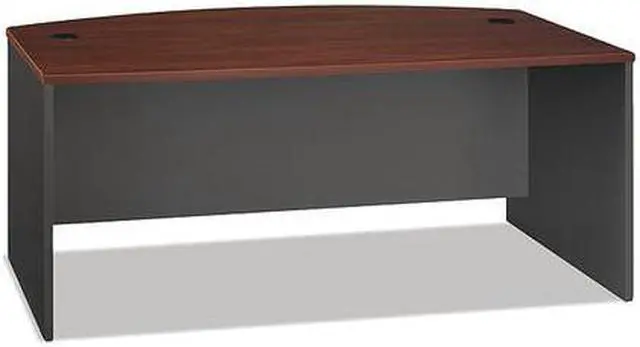 Alt view image 6 of 14 - Bush (BBF) - WC-24446 - Bush Furniture Wood Desk Shell with Bow Front - 72 - Hansen Cherry - Series C
