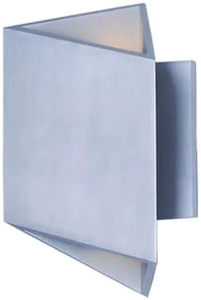 Main image of ET2 E41373-SA Alumilux Sconce 2-Light 7" Wide Satin Aluminum Outdoor Wall Sconce