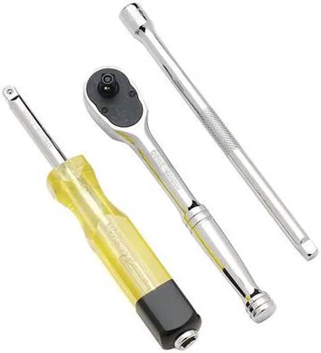 Alt view image 4 of 5 - WESTWARD 5MX65 3/4" Drive 24 Geared Teeth Pear Head Style Hand Ratchet, 19-7/8"