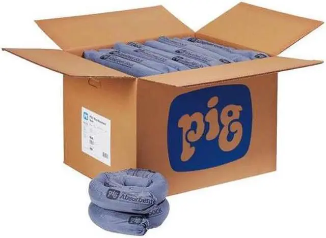Alt view image 5 of 5 - PIG 2048 Sorbent Sock, 15 gal, 3 in x 48 in, Universal, Blue, 20 PK