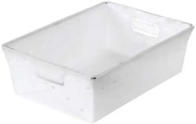 Main image of PARTNERS BRAND BINS180 White Nesting Space Age Totes 18 in x 13 in x 6 in H, 6
