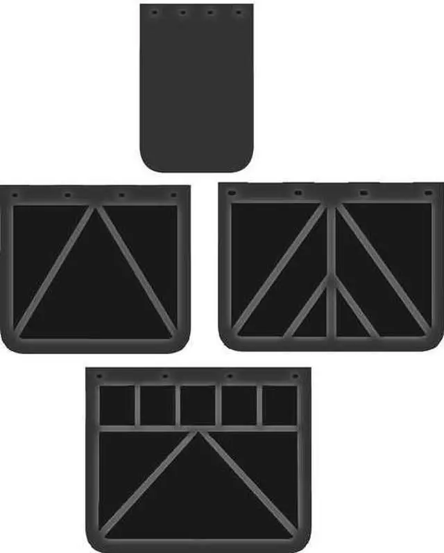 Alt view image 3 of 7 - BUYERS PRODUCTS 3VUH3 12X18 MUD FLAPS,PR