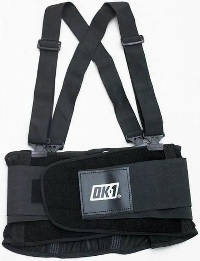 Alt view image 3 of 4 - Ok-1 Back Support W/Suspenders,Contoured,XL  OK-200S-XL