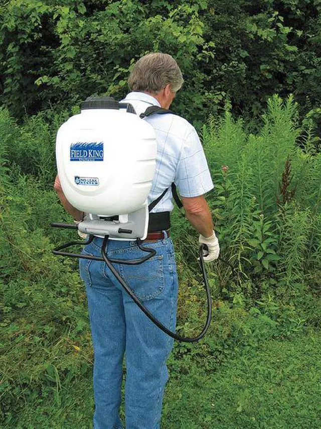 Alt view image 14 of 14 - FIELD KING 190328 4 gal Backpack Sprayer, Polyethylene, 50 in L Hose, 18 in L