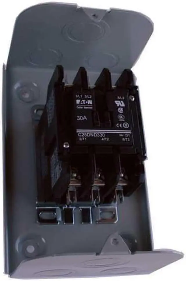 Alt view image 3 of 3 - EATON C25DGD315A Definite Purpose Contactor, 120V AC, 3 P, Non-Reversing, 3