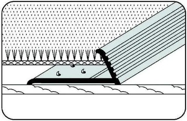 Alt view image 2 of 2 - ZORO SELECT 2RRV7 Carpet Edge Gripper,72 In L