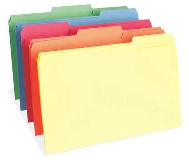 Alt view image 5 of 8 - Business Source Color File Folders Legal 11PT 1/3 Cut 1" Exp. 100/BX AST 65781