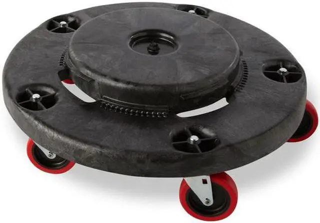 Alt view image 4 of 9 - Container Dolly,250 lb.,Fits 55 gal. RUBBERMAID FG264043BLA