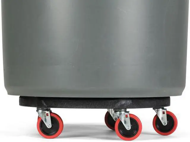 Alt view image 6 of 9 - Container Dolly,250 lb.,Fits 55 gal. RUBBERMAID FG264043BLA
