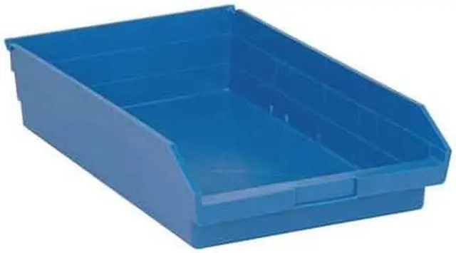 Alt view image 2 of 6 - QUANTUM STORAGE SYSTEMS QSB110BL Blue Shelf Bin, 17-7/8"L x 11-1/8"W x 4"H