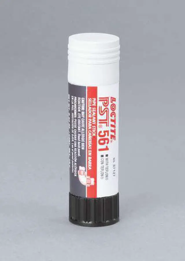 Alt view image 6 of 7 - LOCTITE 463973 Pipe Thread Sealant 0.7 oz, Stick, 561, White, Semi-Solid Stick