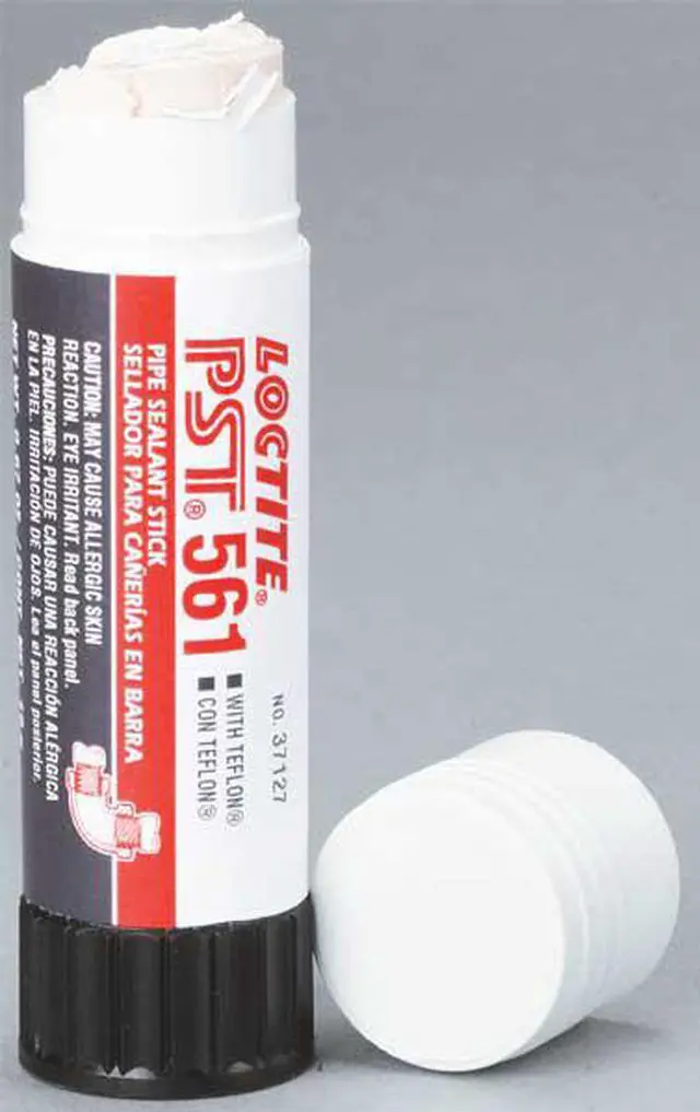 Alt view image 7 of 7 - LOCTITE 463973 Pipe Thread Sealant 0.7 oz, Stick, 561, White, Semi-Solid Stick