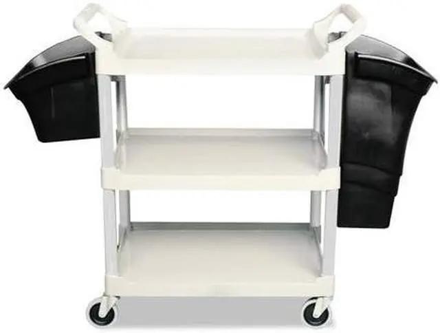 Alt view image 8 of 10 - Mobile Utility Cart 300 lb. Cap 40-3/5"x20"x37-4/5" Gray