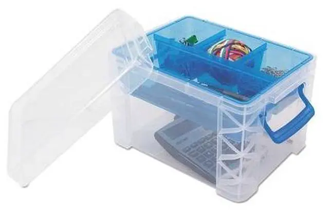 Alt view image 10 of 19 - Advantus Box,Storage,5 Comp,Clr 37375