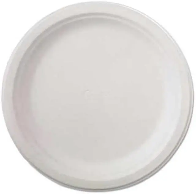 Alt view image 4 of 6 - Classic Paper Dinnerware, Plate, 9 3/4" Dia, White, 125/Pack, 4 Packs/