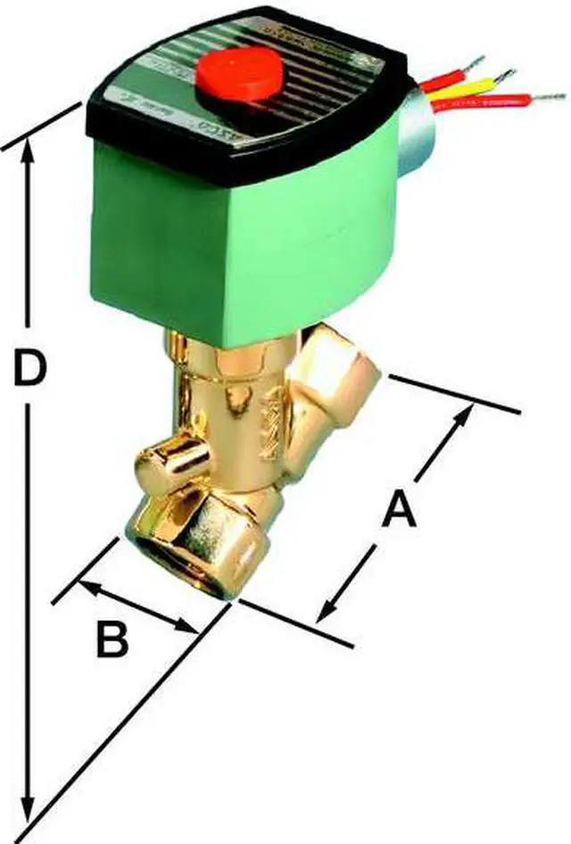 Alt view image 4 of 4 - ASCO 8030G016 120V AC Brass Solenoid Valve, Normally Closed, 1/2 in Pipe Size