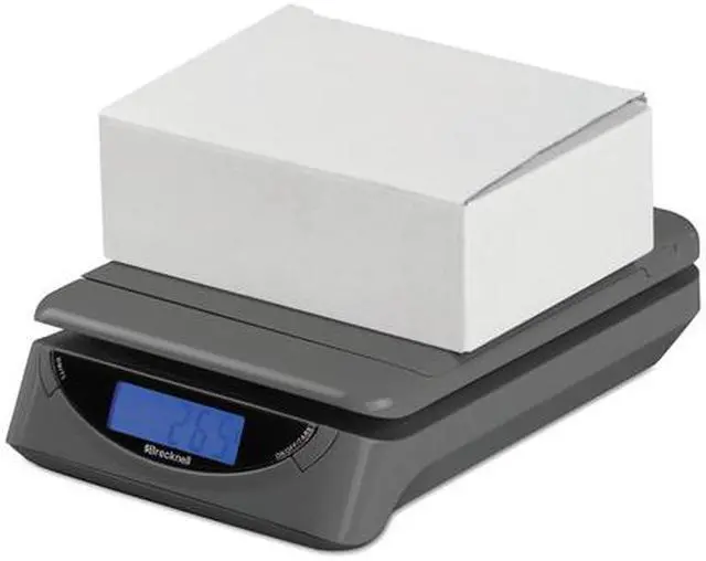 Alt view image 13 of 15 - Brecknell 25lb Electronic Postal Shipping Scale 8 x 6 Platform Gray PS25