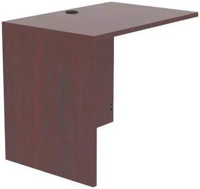 Alt view image 3 of 9 - Alera Valencia Series Reversible Return/Bridge Shell, 35w x 23 5/8d, Mahogany