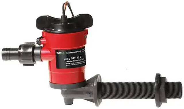 Alt view image 7 of 8 - Johnson Pump Cartridge Aerator 1000 Gph 90 Deg Intake 12V