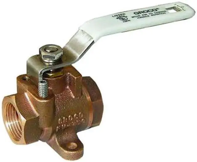 Alt view image 4 of 6 - GROCO 3/8 NPT BRONZE FUEL VALVE