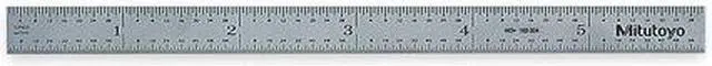 Alt view image 3 of 3 - MITUTOYO 182-204 Rule,Steel,6 In,3r