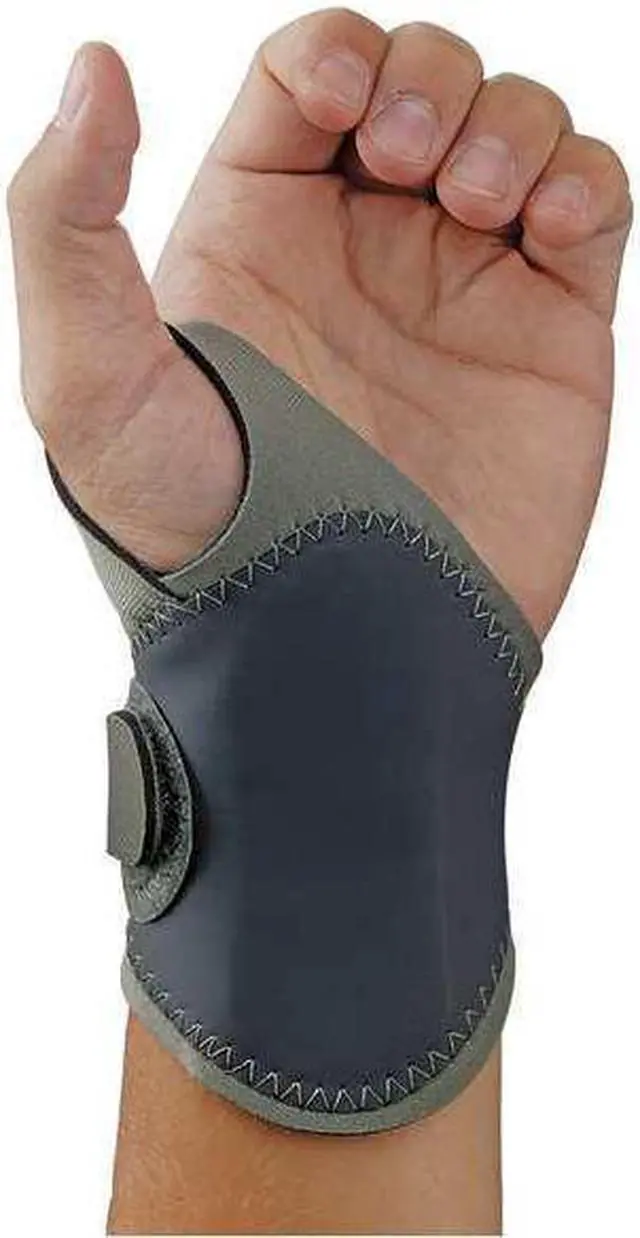 Alt view image 4 of 4 - Proflex 4020 Lightweight Wrist Support w/ Open Center Stay Gray 2XL Right 70298