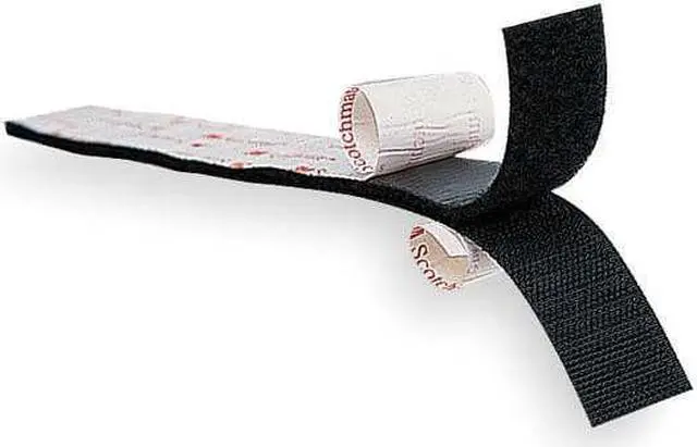 Alt view image 4 of 7 - SCOTCHMATE MP3526N/MP3527N 1" W x 15' L Hook-and-Loop Black Reclosable Adhesive