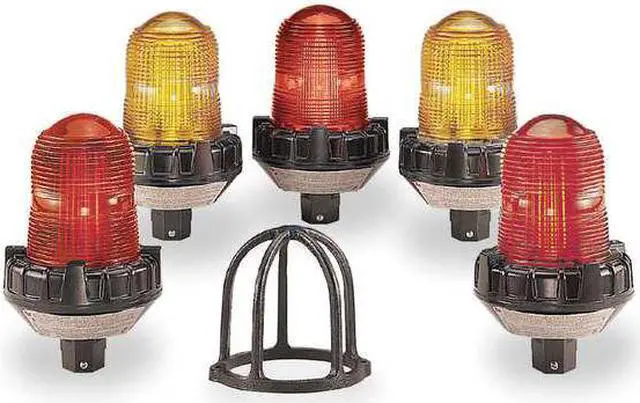 Alt view image 5 of 6 - Federal Signal Hazardous Warning Light,LED,Amber HAWA 191XL-120-240A