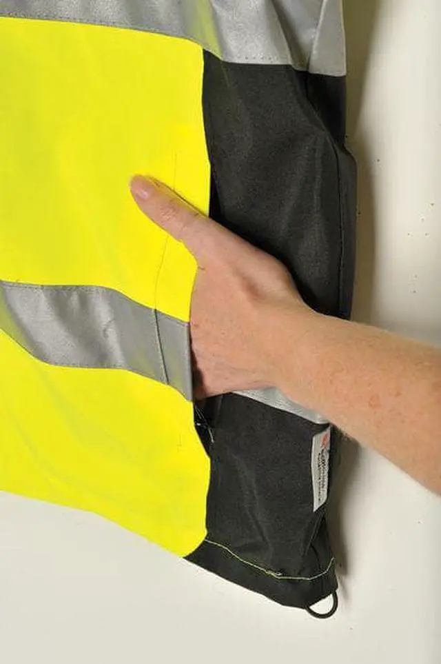 Alt view image 5 of 7 - OCCUNOMIX SP-BRJ-Y2X Breathable Rain Jacket w/Hood,Yellow,2XL