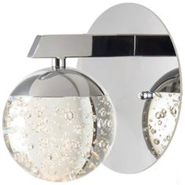 Main image of ET2 E24260-91PC Orb II 1-Light 6" Wide Polished Chrome Wall Sconce