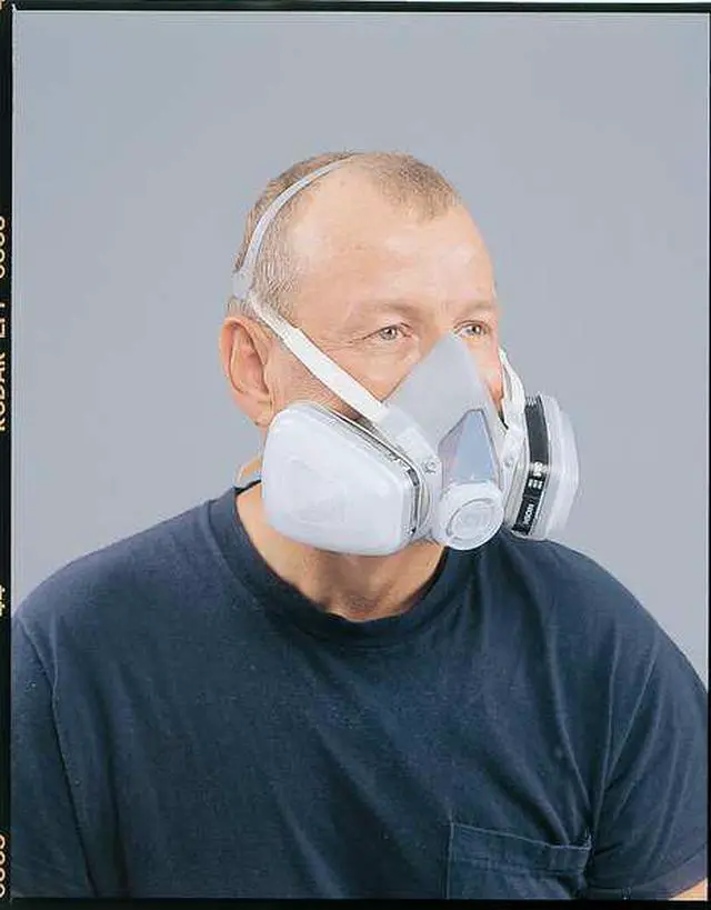 Alt view image 6 of 6 - 3M 53P71 Half Facepiece Disposable Respirator NIOSH Organic Vapor P95 Large