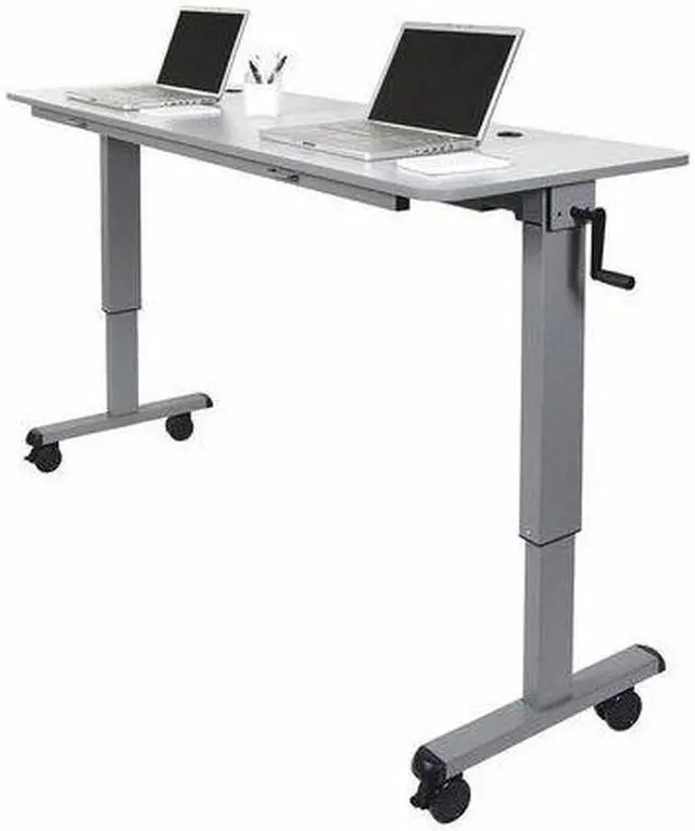 Alt view image 11 of 20 - Luxor STAND-NESTC-72 is a 72" Adjustable flip top Table wih a Crank Handle