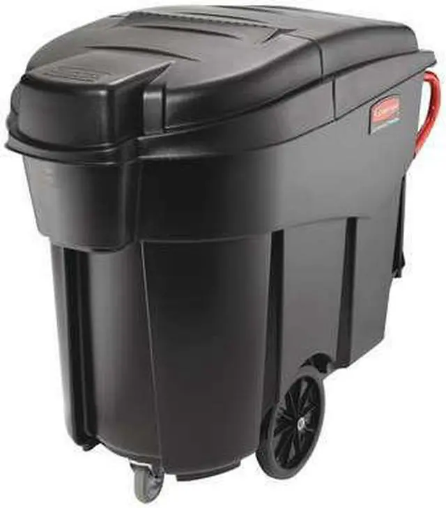 Alt view image 3 of 3 - RUBBERMAID COMMERCIAL PRODUCTS FG9W7200BLA 10-1/2" Black Plastic, Trash Can Top